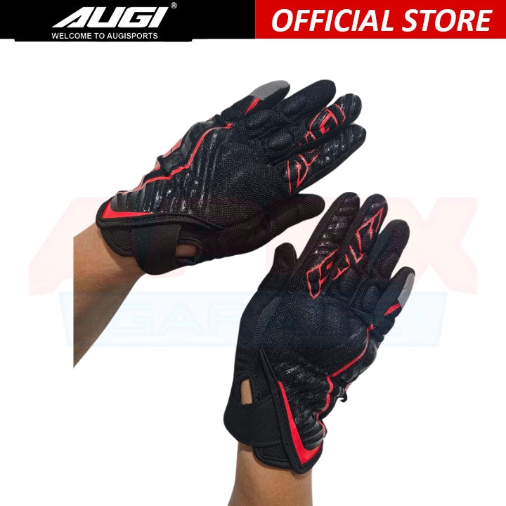 AUGI Riding Gloves AMG03 Red