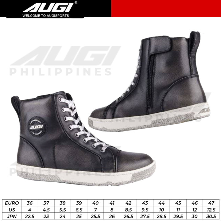 AUGI Urban Boots AU-4 Black Leather