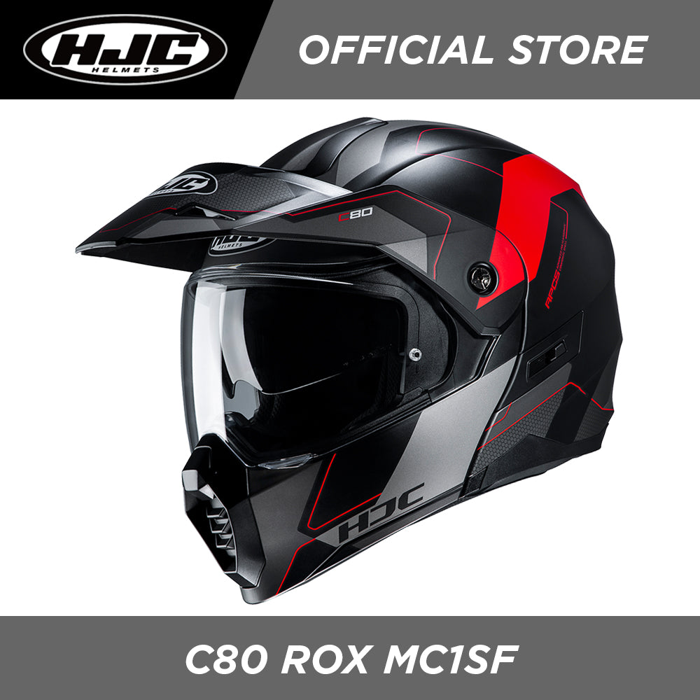 hjc c80 adventure helmet HJC Helmets C80 Rox MC1SF