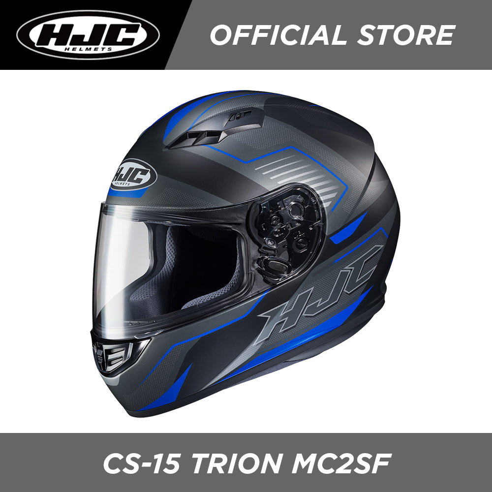 新品 HJC CS-15 TRION Lサイズ(59cm) 黒/青 2022年製 HJC Helmets CS-15 Trion MC2SF
