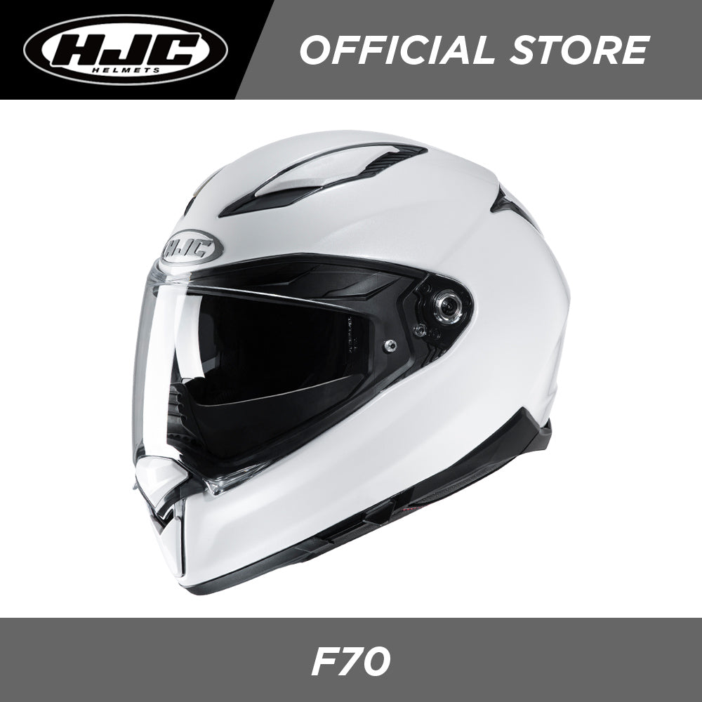 hjc f70 solid helmet HJC Helmets F70 Pearl White