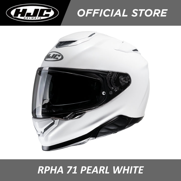 hjc full face helmet flat pearl white HJC Helmets RPHA 71 Pearl White