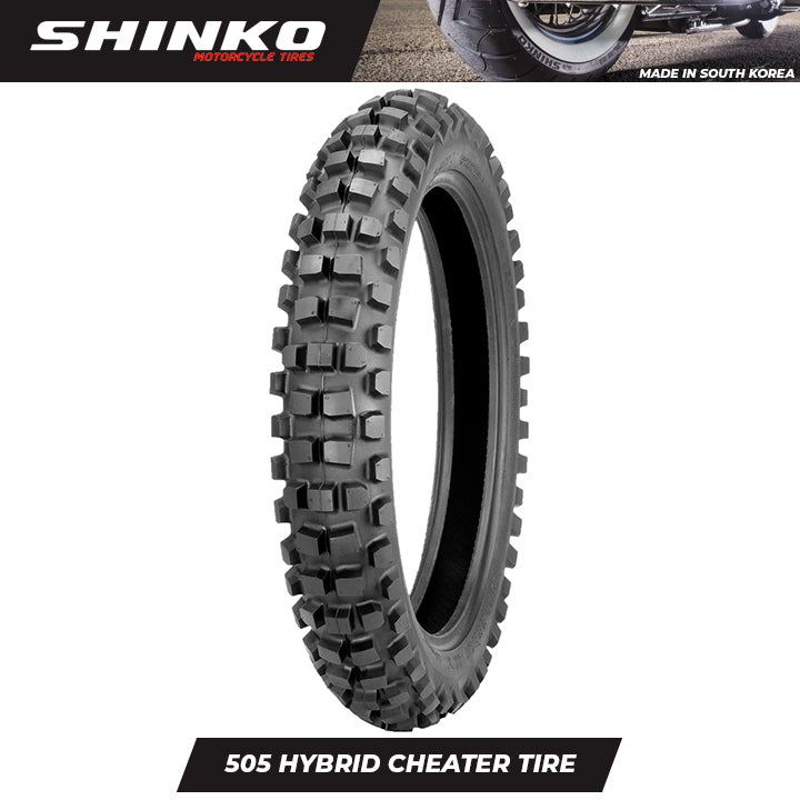 Shinko Motorcycle Tires Hybrid Cheater Off road R505 120/90-19 Rear TT
