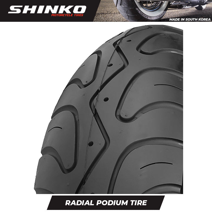 Shinko Motorcycle Tires Radial Podium 120/60ZR17 Front TL