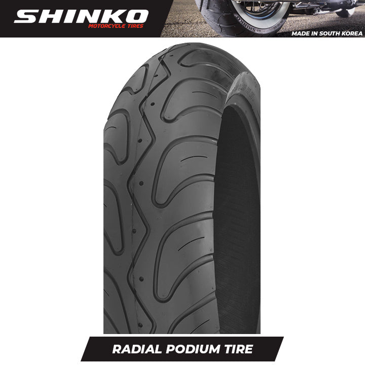 Shinko Motorcycle Tires Radial Podium 180/55ZR17 Rear TL
