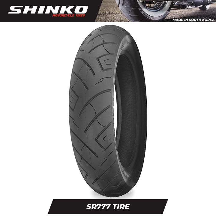 Shinko Motorcycle Tires SR777 ALL BLACK 120/90-17 Front TL