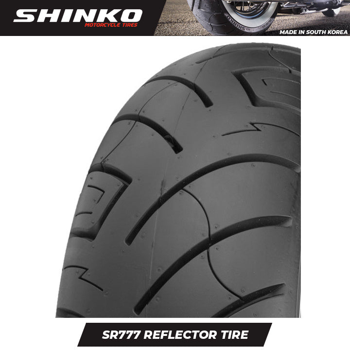 Shinko Motorcycle Tires SR777 REFLECTIVE 130/90B16 Rear TL