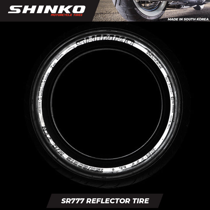 Shinko Motorcycle Tires SR777 REFLECTIVE 100/90-19 Front TL