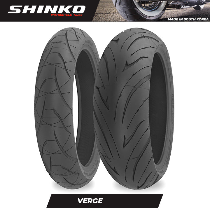 Shinko Motorcycle Tires Verge 016 Street 90/80-17 TL