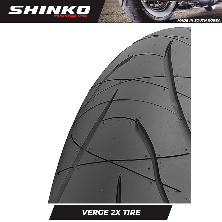 Shinko Motorcycle Tires Radial Verge 2x 190/55ZR17 Rear TL