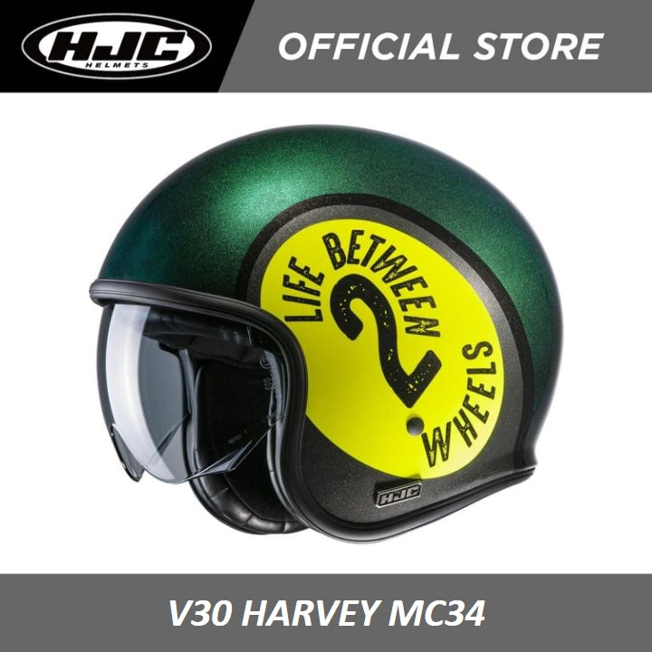 Casco Moto HJC V30 OSOR MC5, Grigio, Taglia L - Casco Aperto In Policarbonato Con Schermo Lungo E Visierino Solare - 3