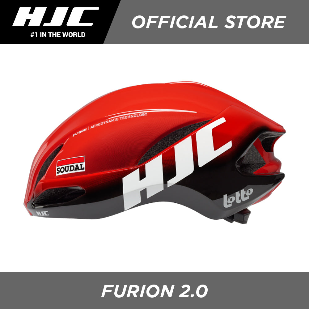 HJC Sports Road Cycling Helmet FURION 2.0 Semi-Aero Lotto Soudal Red