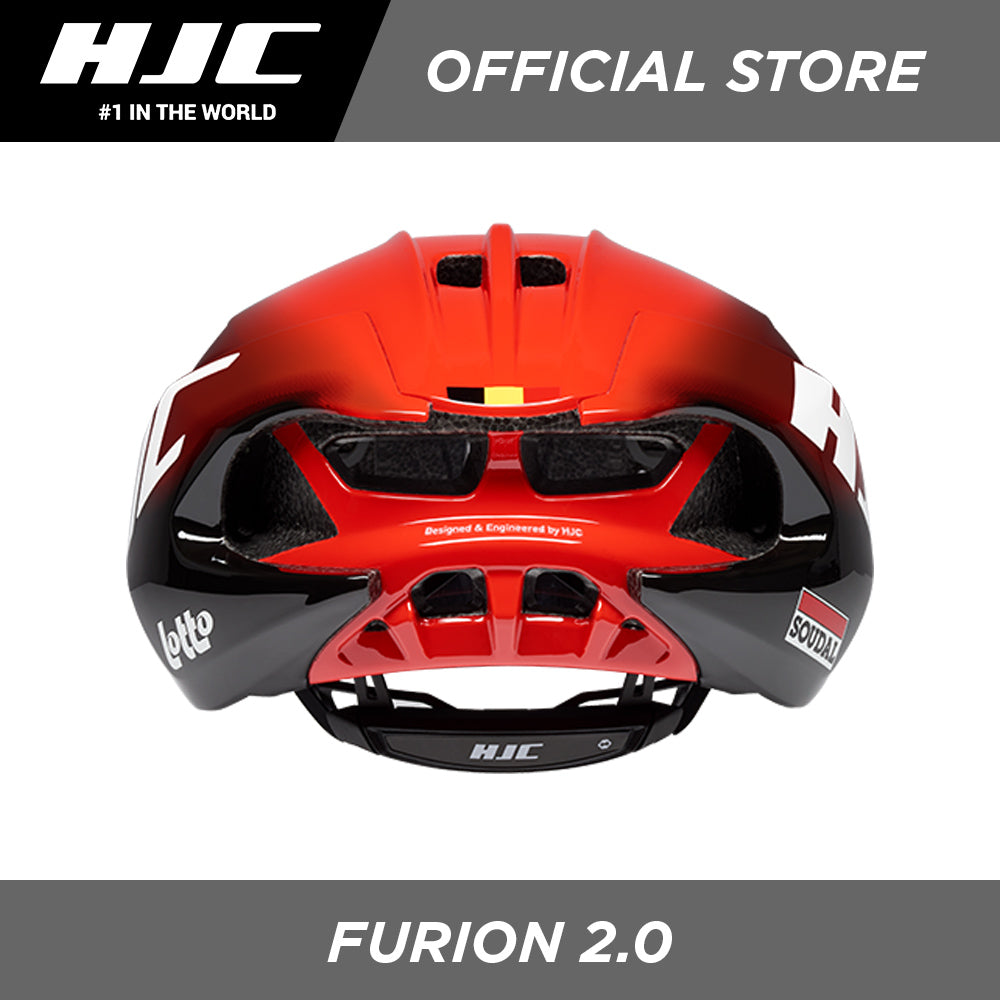 HJC Sports Road Cycling Helmet FURION 2.0 Semi-Aero Lotto Soudal Red