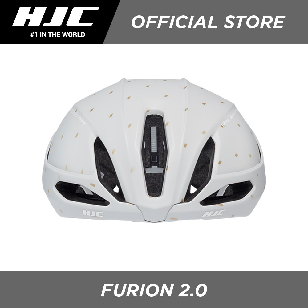 HJC Sports Road Cycling Helmet FURION 2.0 Semi-Aero MT Off White Gold