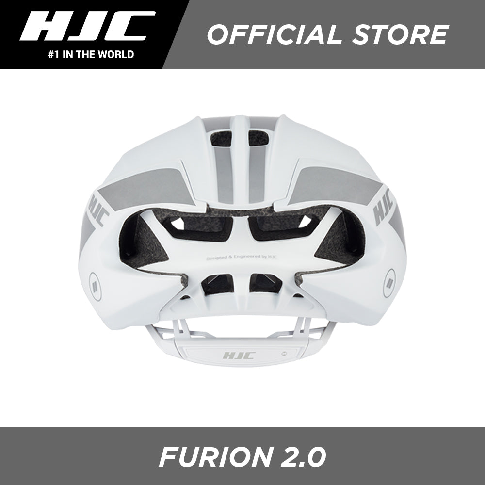HJC Sports Road Cycling Helmet FURION 2.0 Semi-Aero White Silver