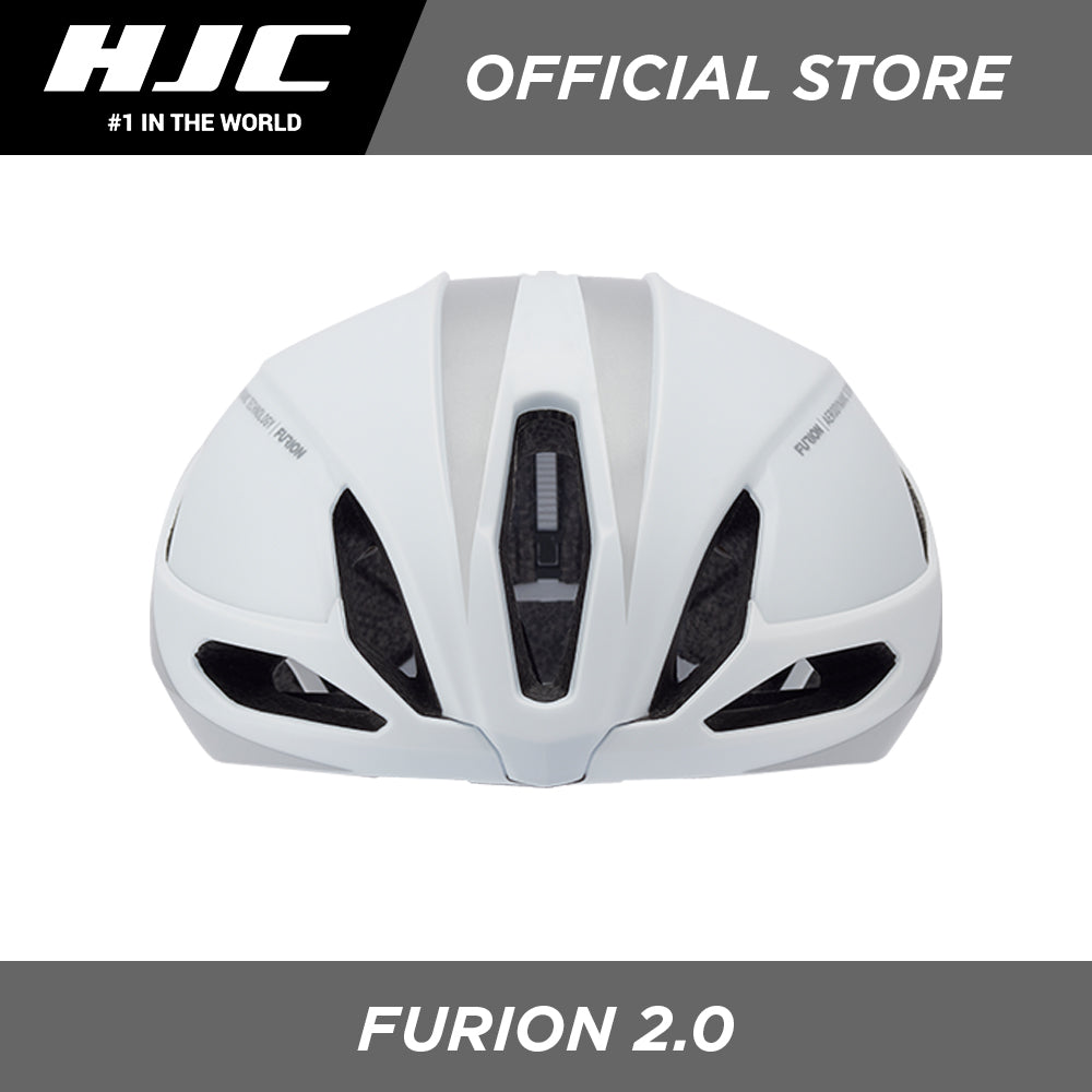 HJC Sports Road Cycling Helmet FURION 2.0 Semi-Aero White Silver