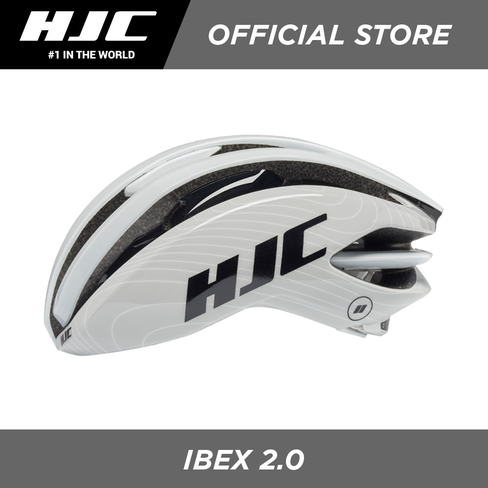 HJC Sports Road Cycling Helmet IBEX 2.0 White Line Grey
