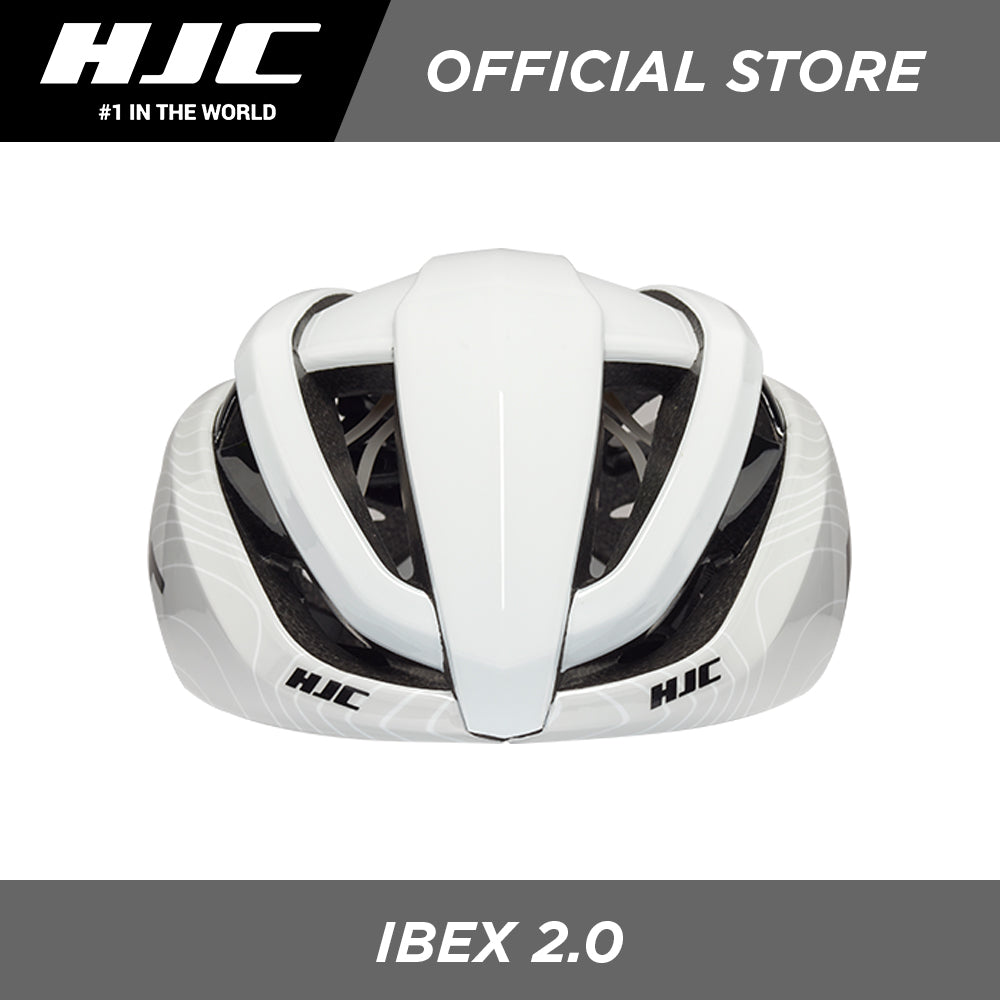 HJC Sports Road Cycling Helmet IBEX 2.0 White Line Grey