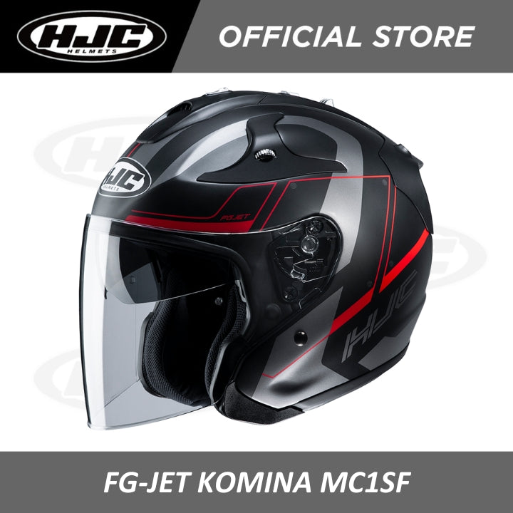 Hjc Fg Jet Komina Red Helmet