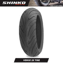 Shinko Motorcycle Tires Radial Verge 2x 120/70ZR17 Front TL