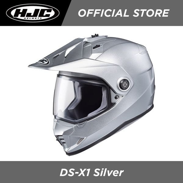 hjc ds-x1 helmet india HJC Helmets DS-X1 Silver